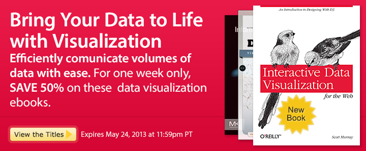 Bring Your Data to Life with Visualization - Save 50% on these data visualization ebooks