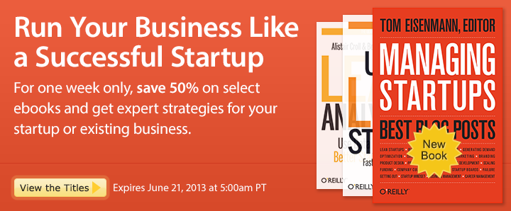 Run Your Business Like a Successful Startup - Save 50% on ebooks for startups