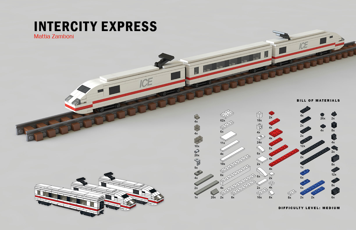 Intercity Express, a LEGO miniscale model