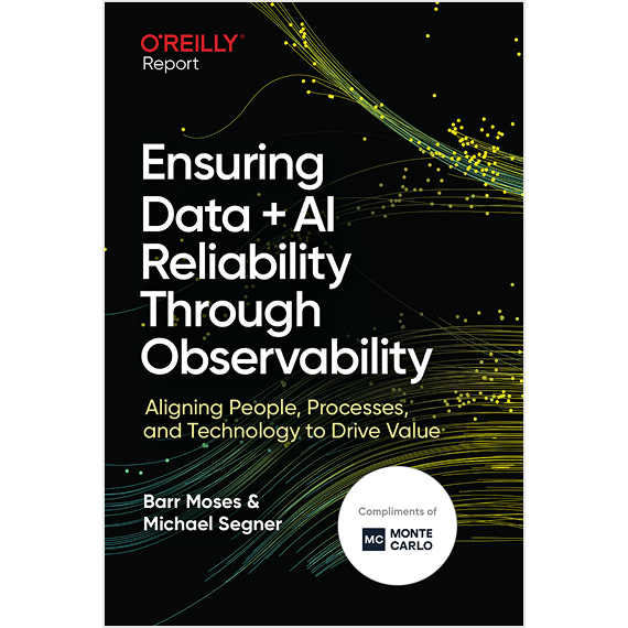 Book cover: Ensuring Data + AI Reliability Through Observability