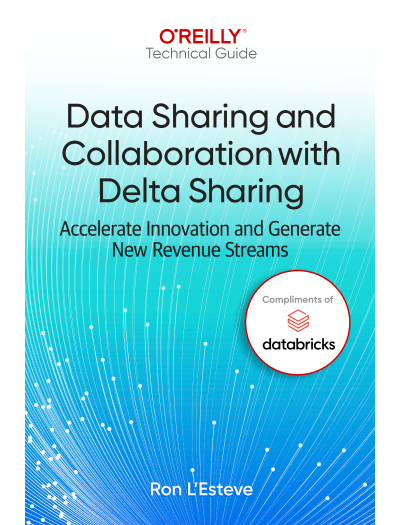 Book cover: Data Sharing and Collaboration With Delta Sharing