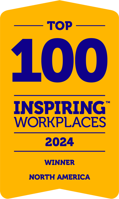 Top 100 Inspiring Workplaces, 2024 Winner North America