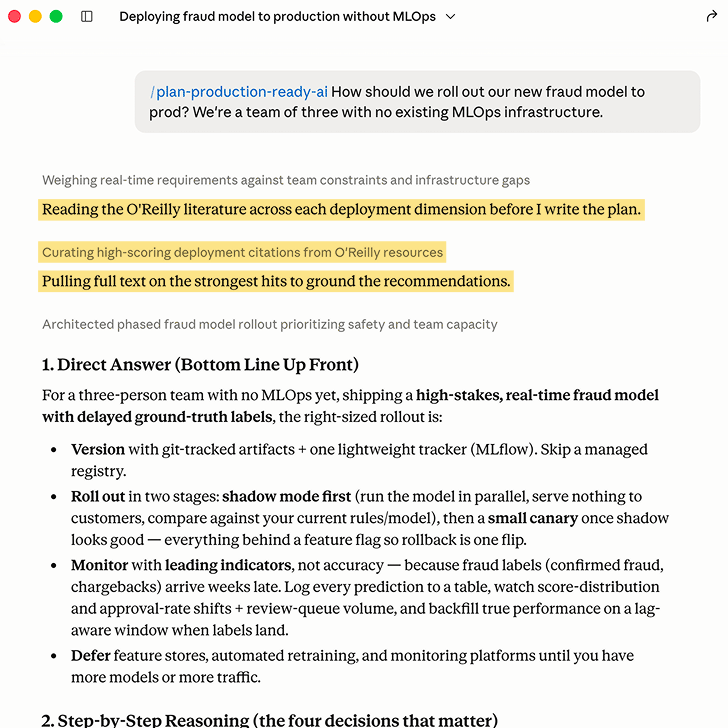 Screenshot of a decision brief generated by Expert Intelligence