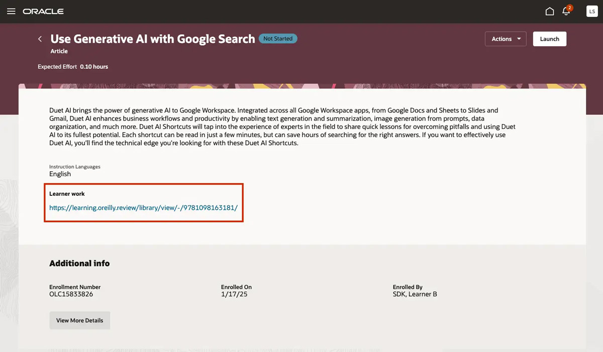 Screenshot of articles & shortcuts step 3