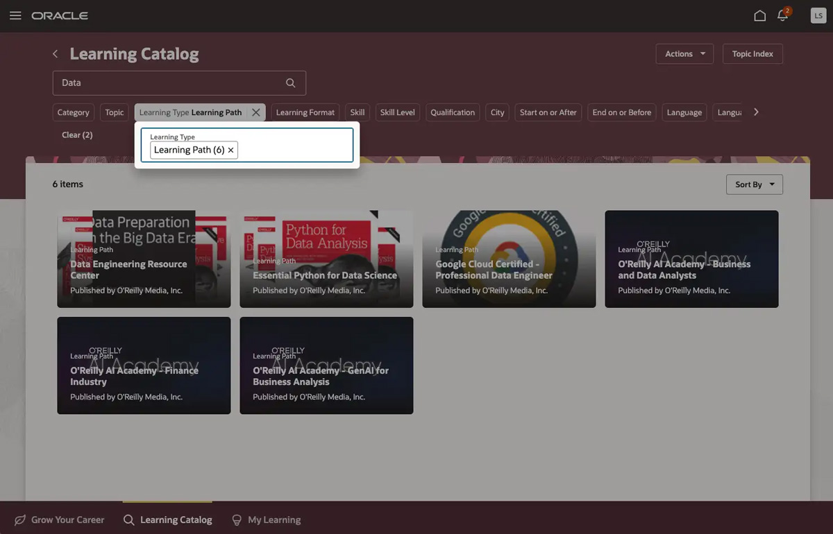 Screenshot of expert playlists step 1