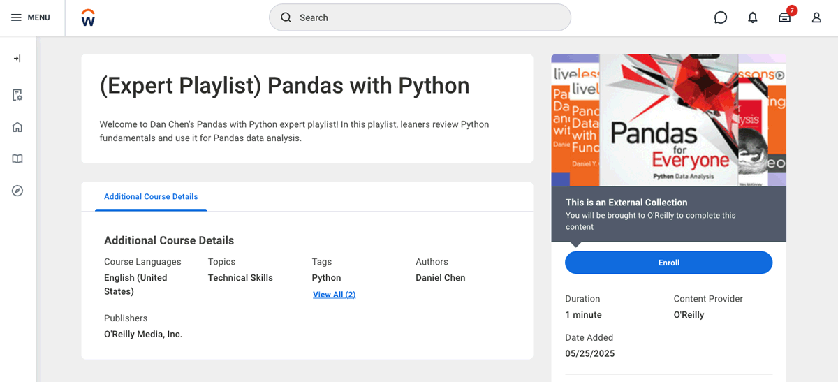 Screenshot of expert playlists step 2