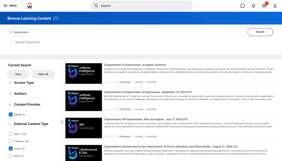 Screenshot of live events step 2
