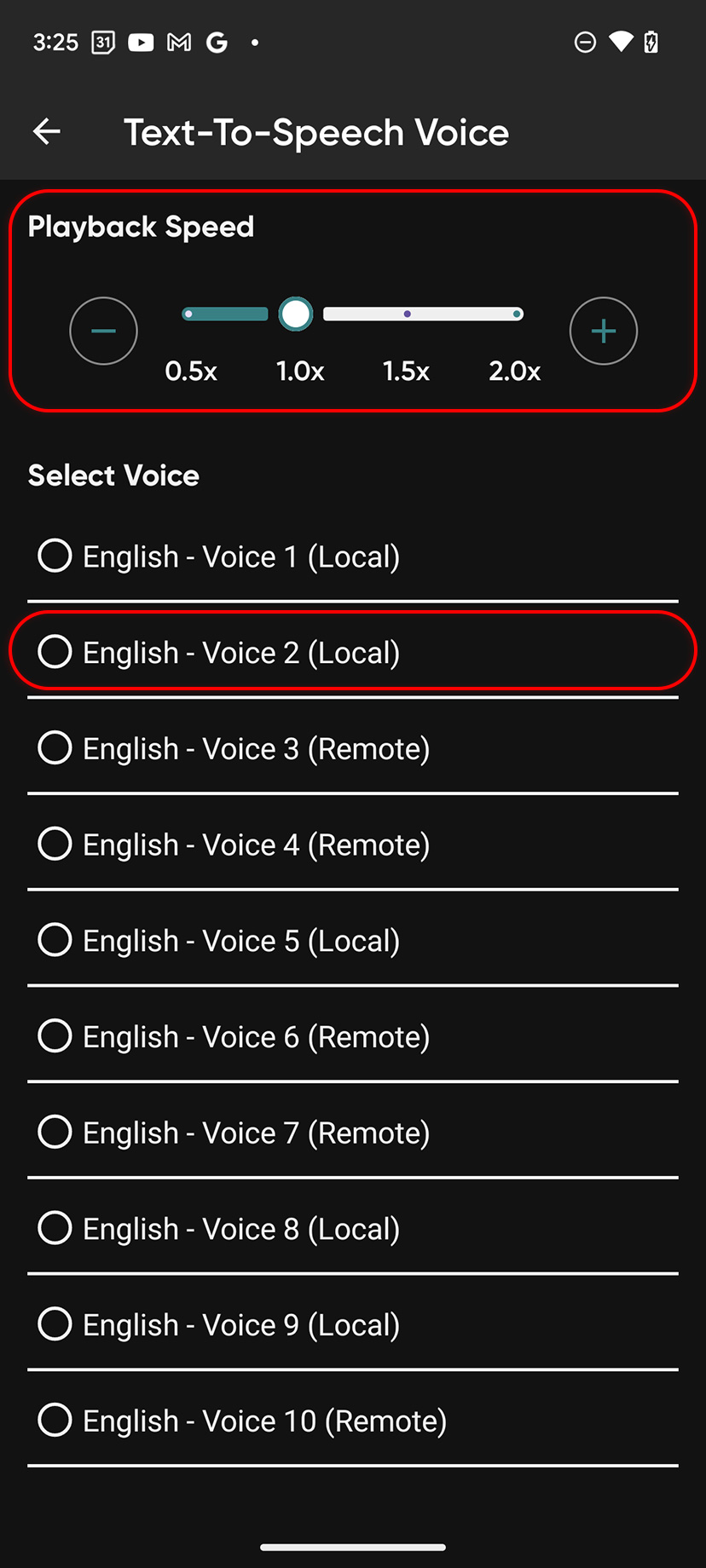 Android text to speach step 3