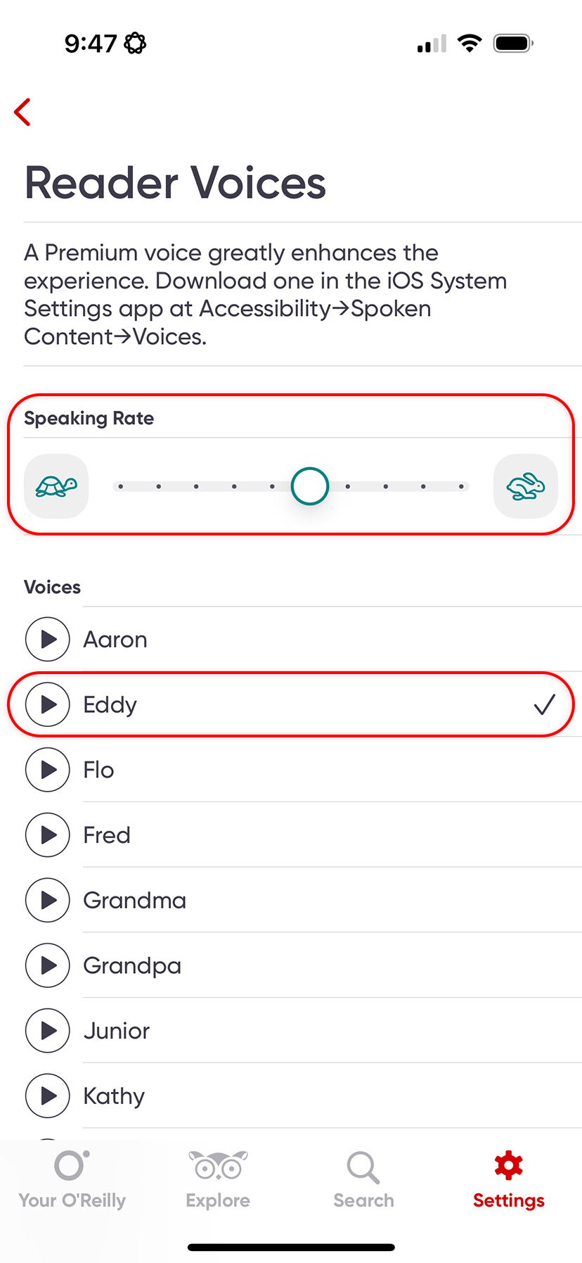 iOS text to speach step 4